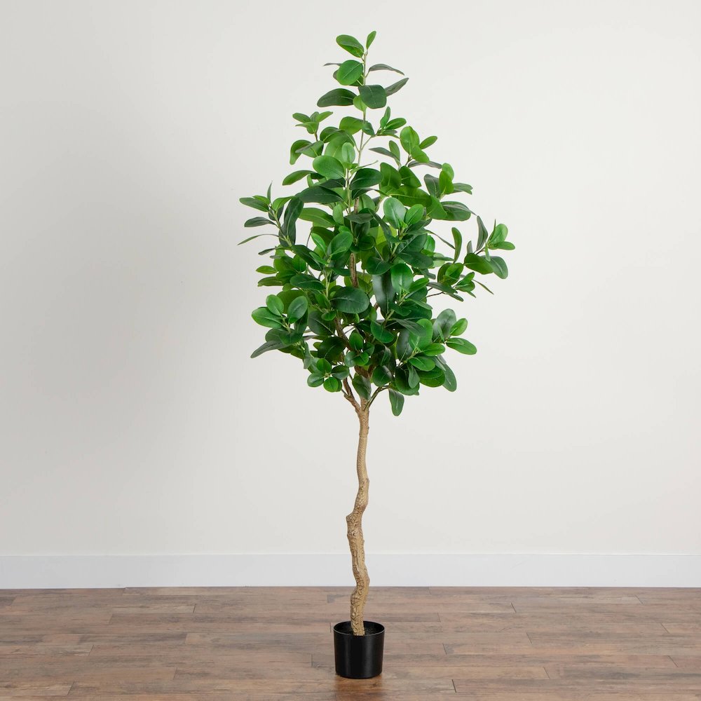 7ft. Artificial Audrey Ficus Tree. Picture 5