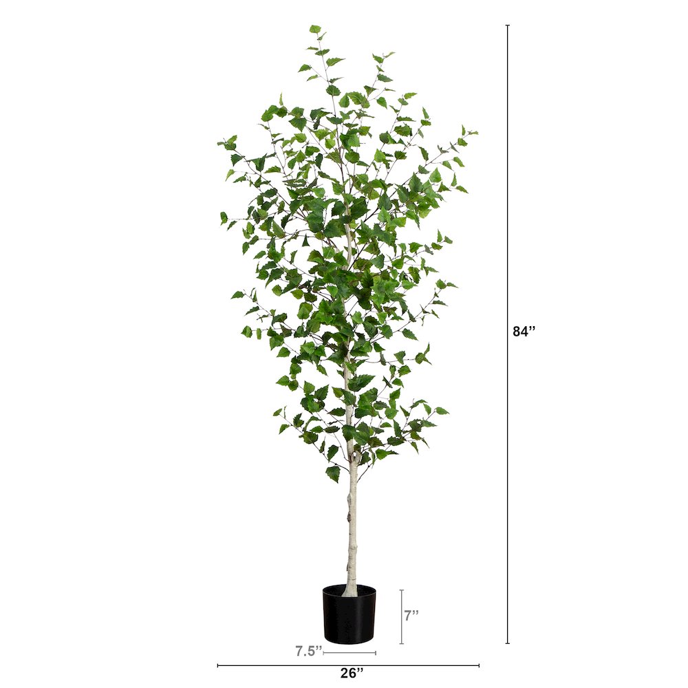 7ft. Artificial Birch Tree. Picture 2