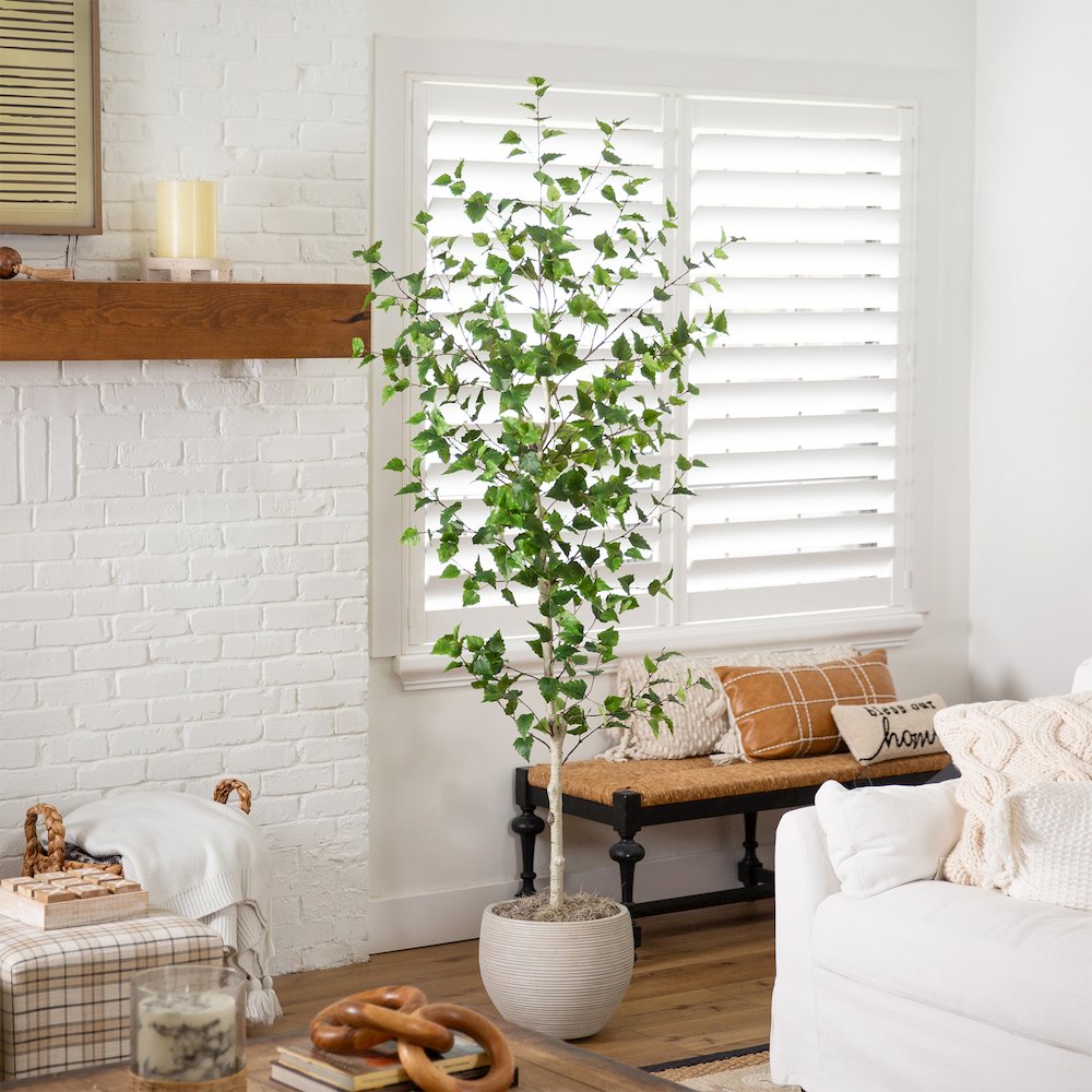 7ft. Artificial Birch Tree. Picture 6