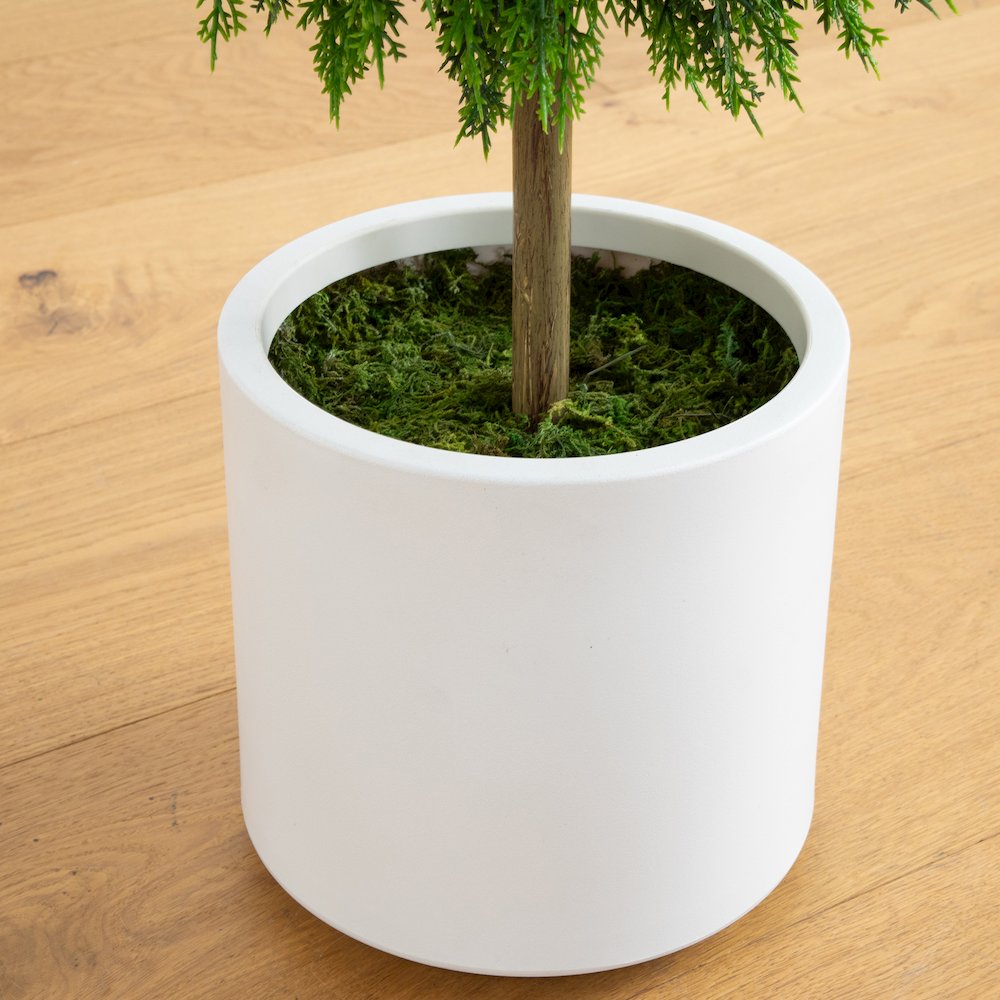 3.5ft. UV Resistant Artificial Cedar Double Ball Topiary Tree. Picture 4
