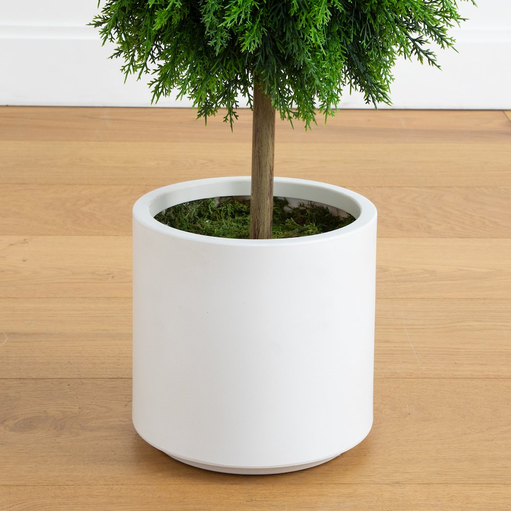 3.5ft. UV Resistant Artificial Cedar Double Ball Topiary Tree. Picture 5