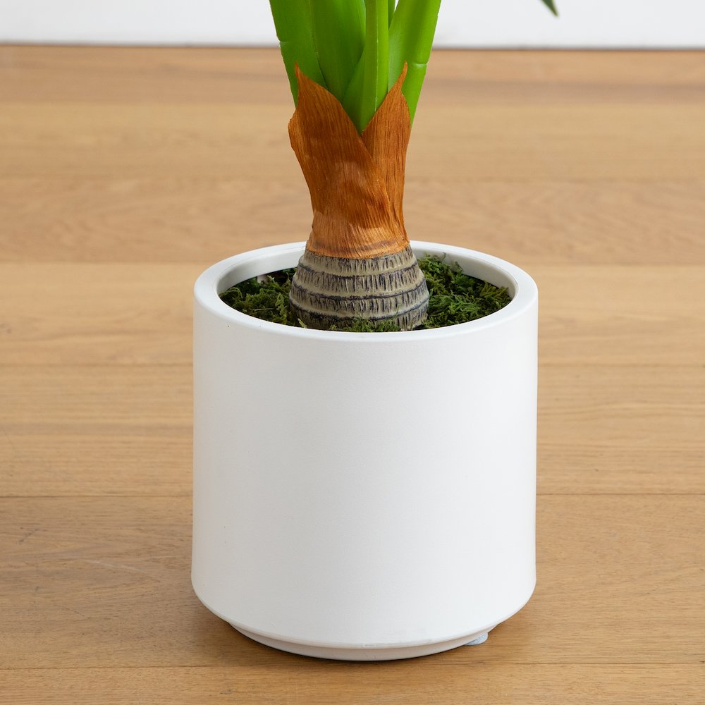 3.5ft. Artificial Arrowhead Philodendron in White Decorative Planter. Picture 5