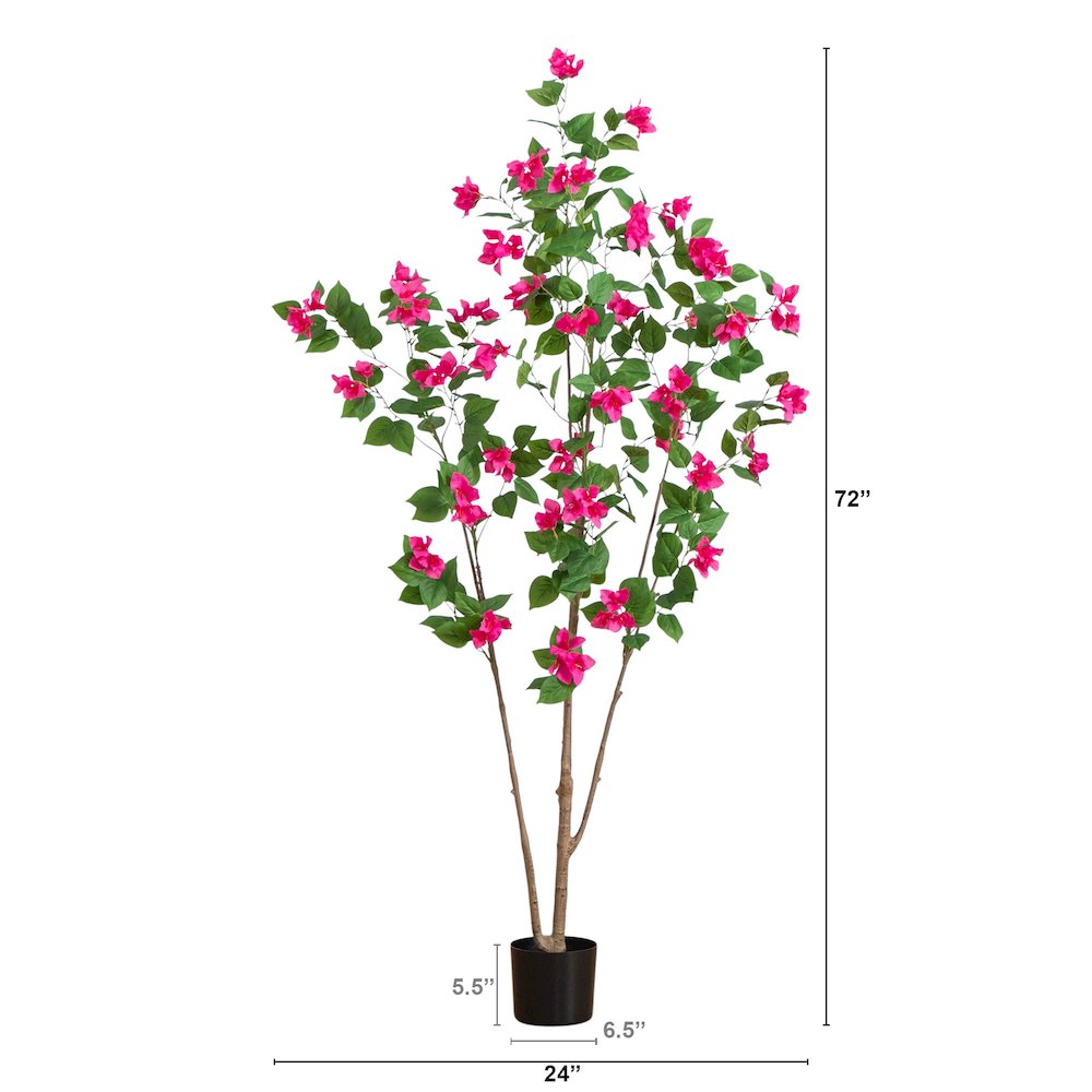 6ft. Artificial Minimalist Bougainvillea Tree. Picture 1