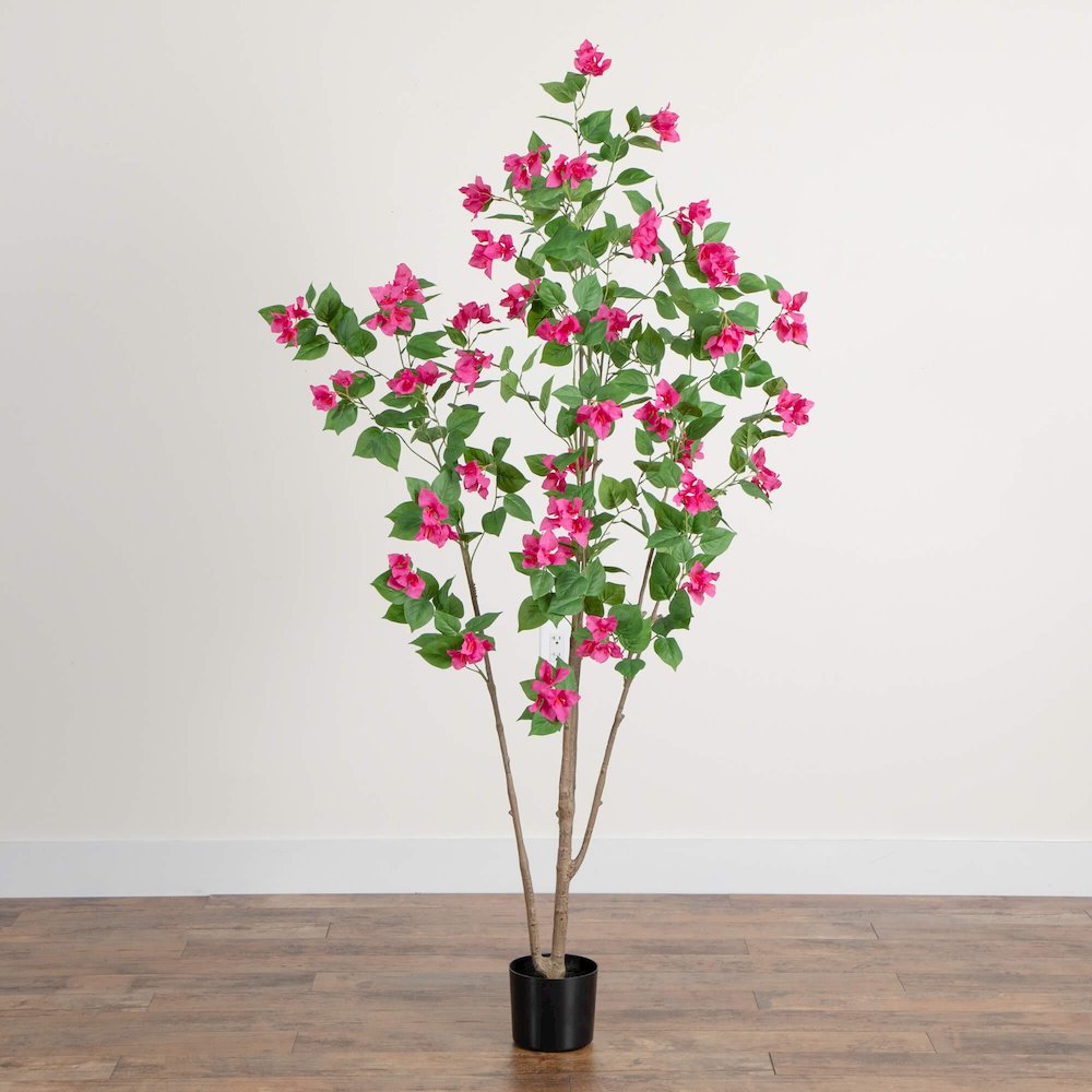 6ft. Artificial Minimalist Bougainvillea Tree. Picture 6