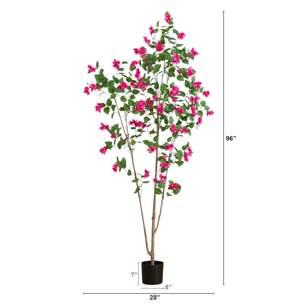 8ft. Artificial Minimalist Bougainvillea Tree. Picture 1