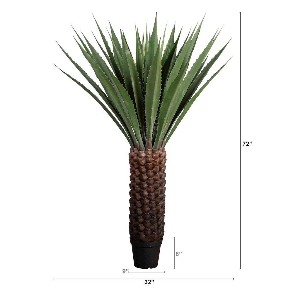 6ft. UV Resistant Giant Artificial Agave Plant (Indoor/Outdoor). Picture 2