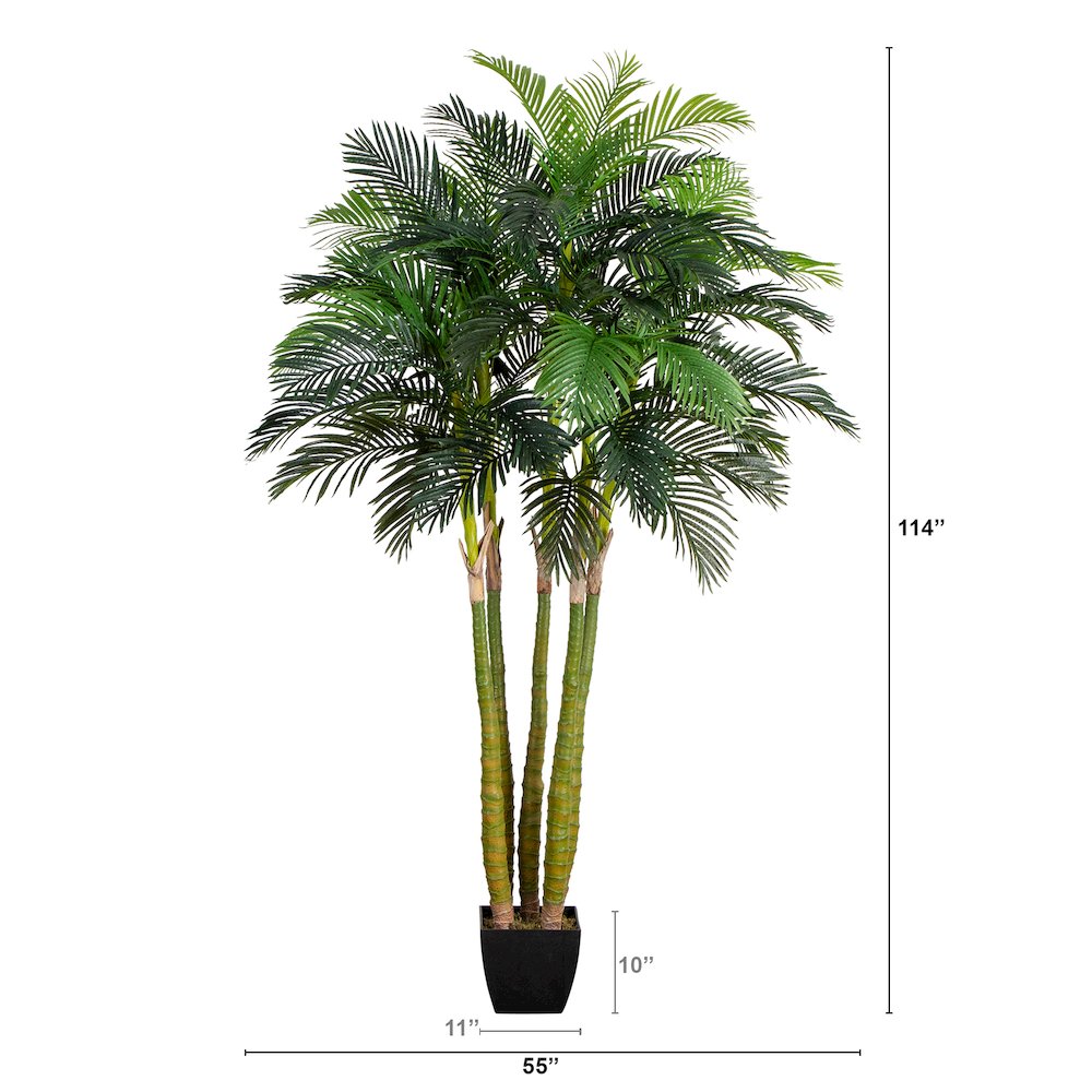 9.5ft. Giant Five Stalk Artificial Areca Palm Tree. Picture 2