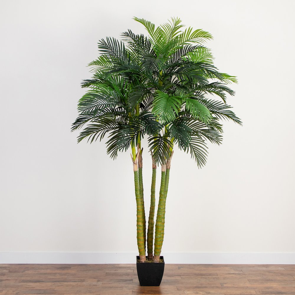 9.5ft. Giant Five Stalk Artificial Areca Palm Tree. Picture 10