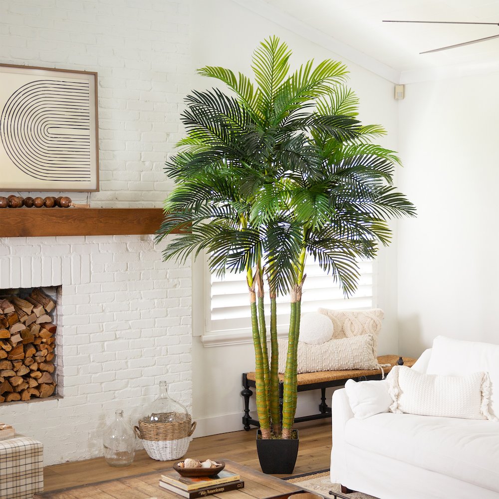9.5ft. Giant Five Stalk Artificial Areca Palm Tree. Picture 9