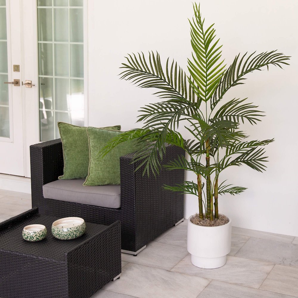 5ft. UV Resistant Artificial Areca Palm Tree (Indoor/Outdoor). Picture 7