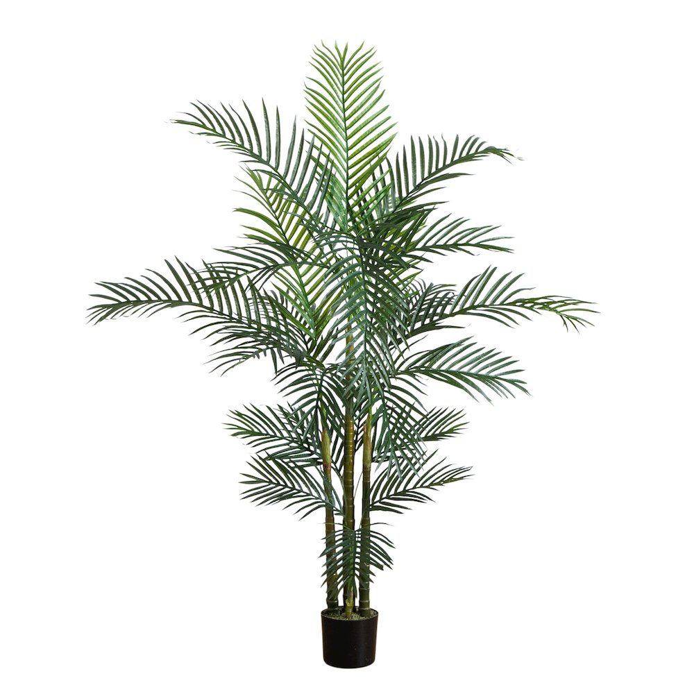 6ft. UV Resistant Artificial Areca Palm Tree (Indoor/Outdoor). Picture 7