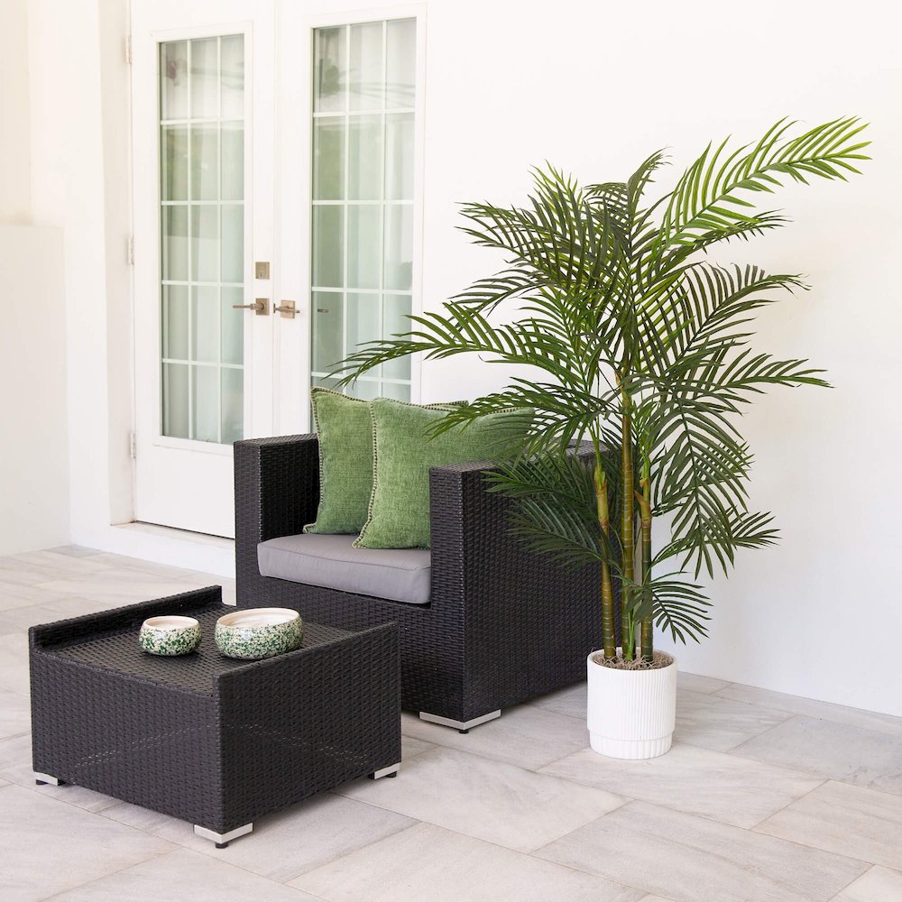6ft. UV Resistant Artificial Areca Palm Tree (Indoor/Outdoor). Picture 6