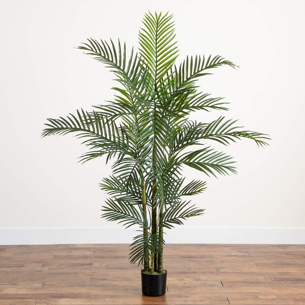 6ft. UV Resistant Artificial Areca Palm Tree (Indoor/Outdoor). Picture 5