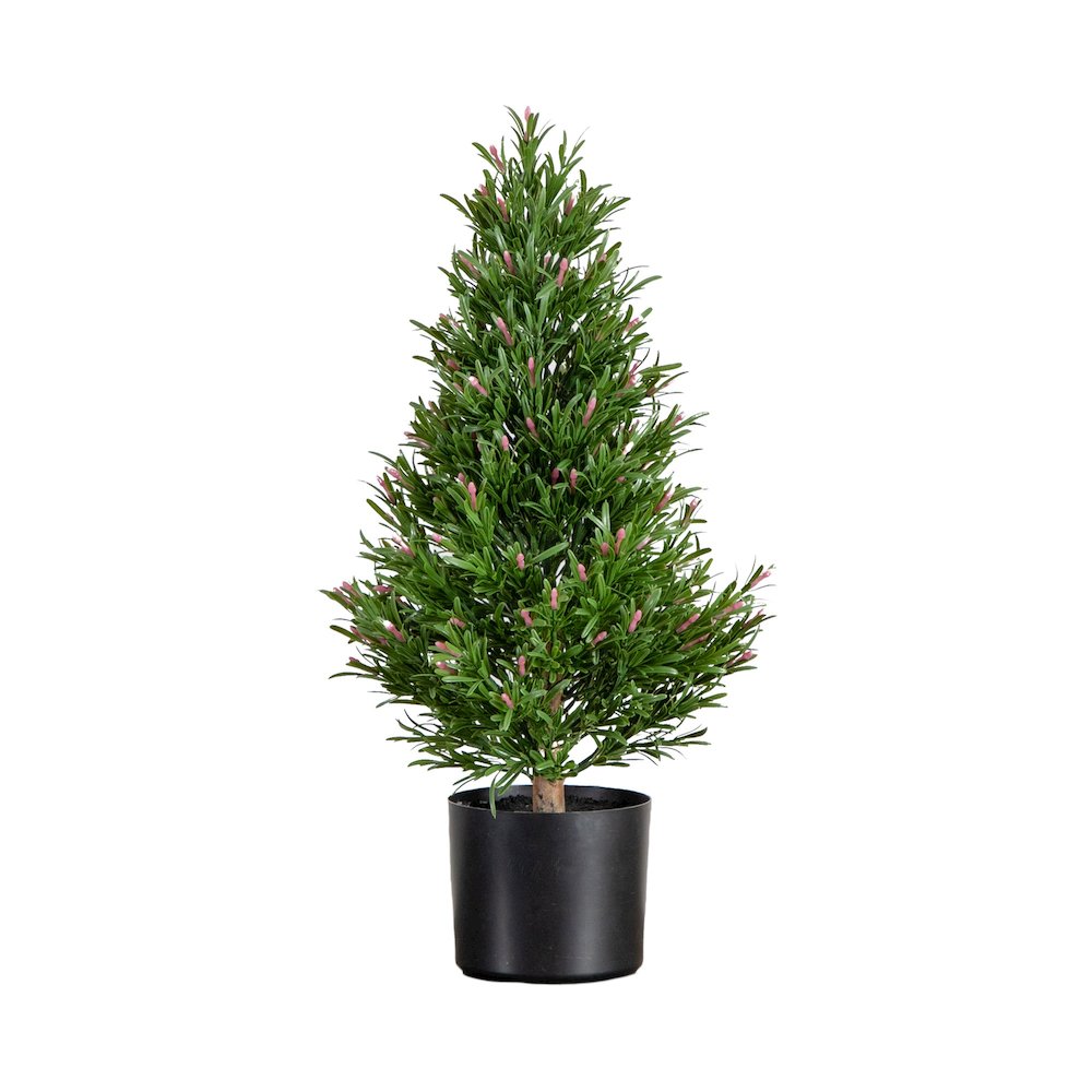 2ft. UV Resistant Artificial Rosemary Cone Topiary Tree (Indoor/Outdoor). Picture 6