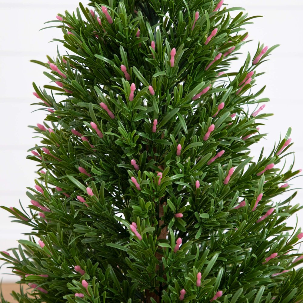 3ft. UV Resistant Artificial Rosemary Cone Topiary Tree (Indoor/Outdoor). Picture 2
