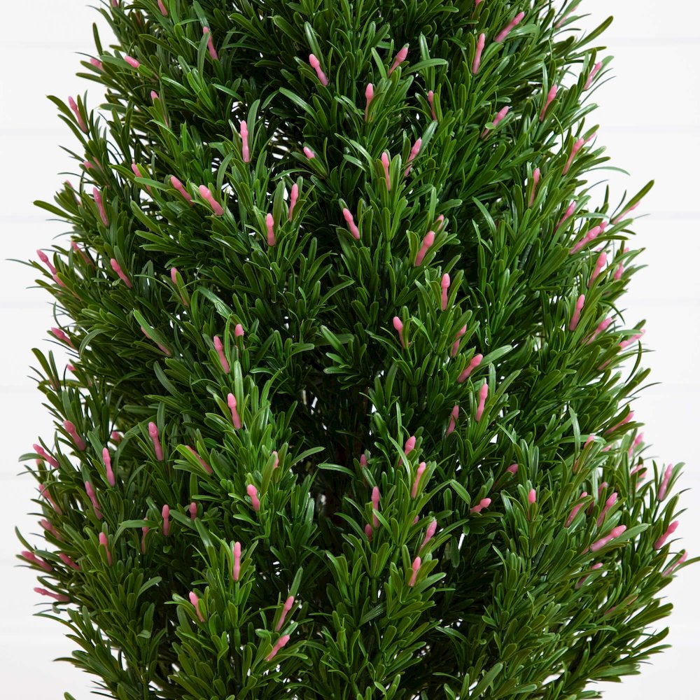 5ft. UV Resistant Artificial Rosemary Cone Topiary Tree (Indoor/Outdoor). Picture 2