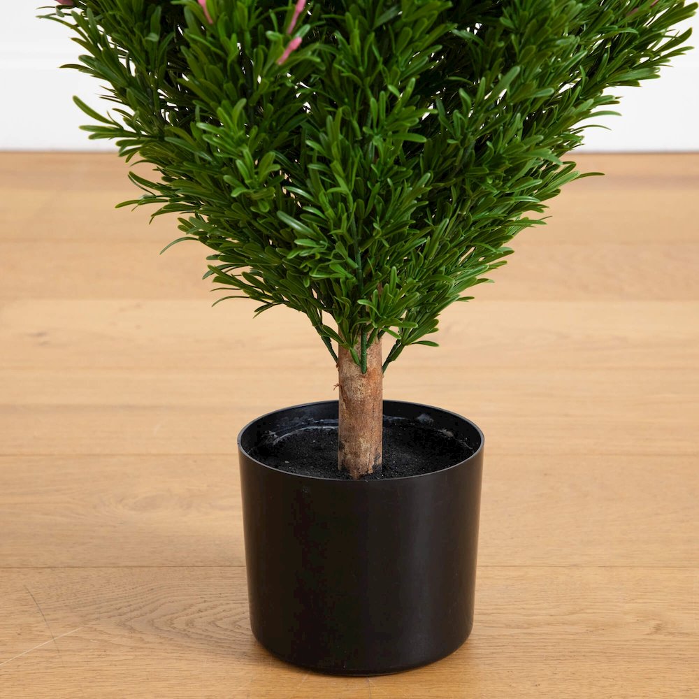 5ft. UV Resistant Artificial Rosemary Cone Topiary Tree (Indoor/Outdoor). Picture 3