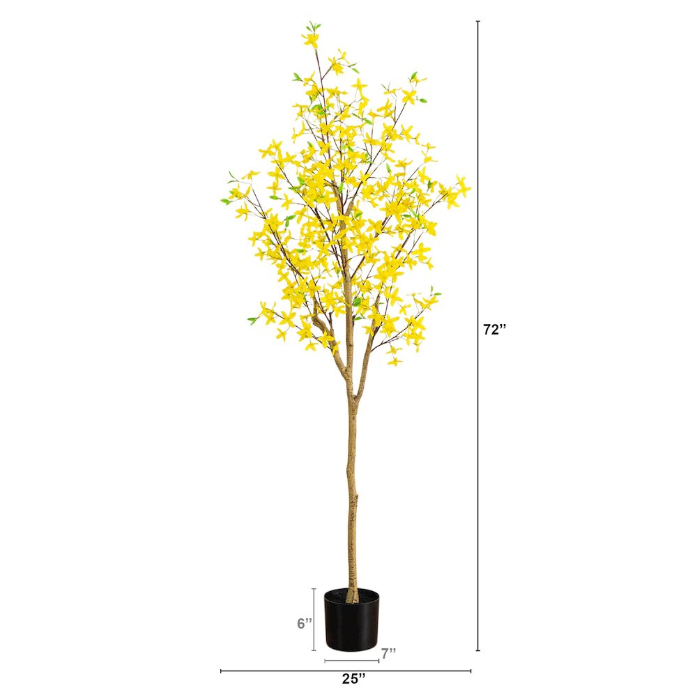 6ft. Artificial Forsythia Tree. Picture 1