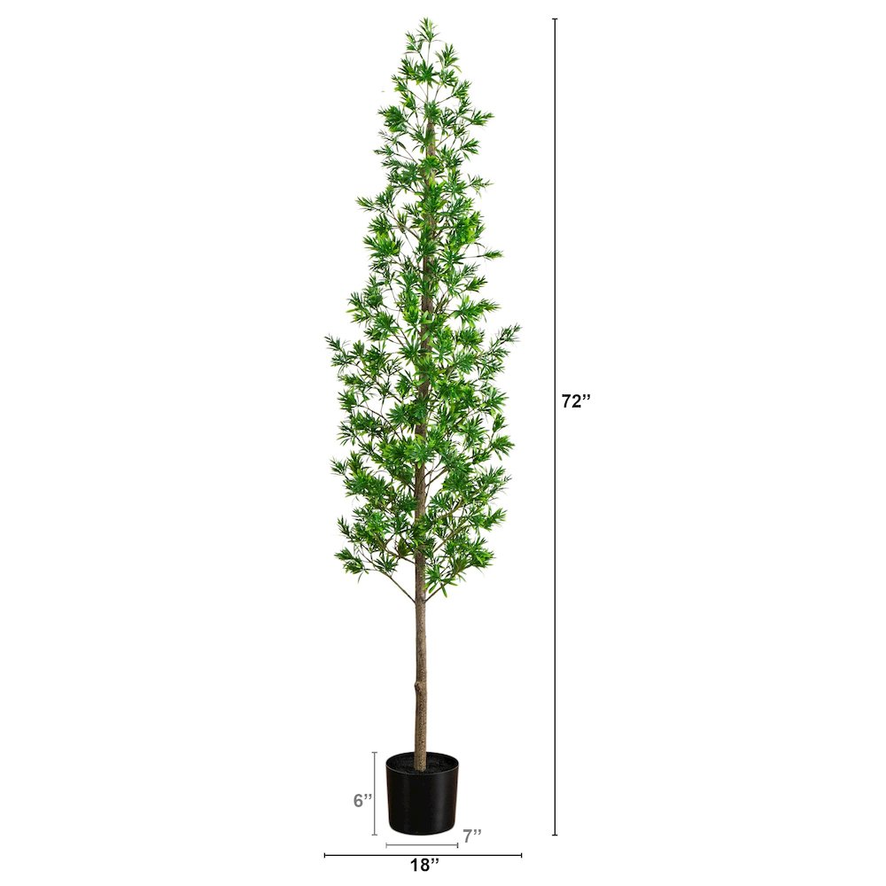 6ft. UV Artificial Podocarpus Artificial Tree (Indoor/Outdoor). Picture 6