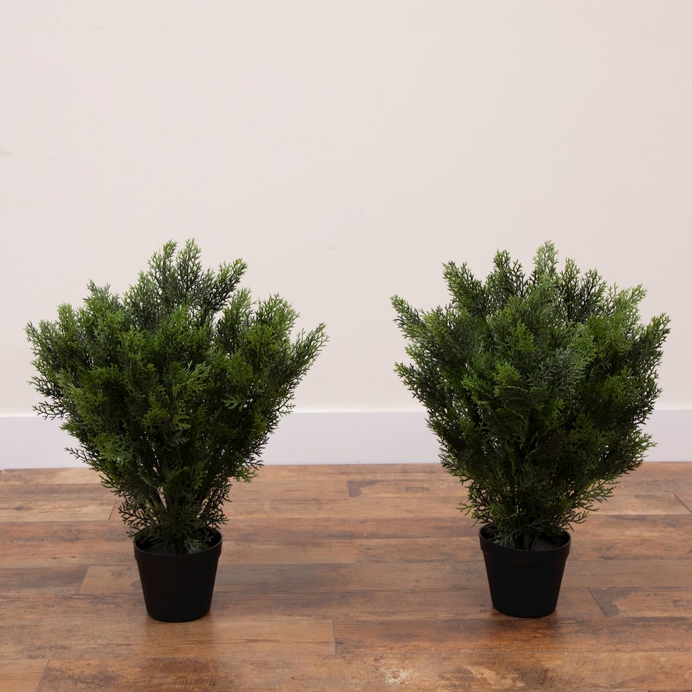 2ft. Artificial Cedar Tree UV Resistant (Indoor/Outdoor) - Set of 2. Picture 5