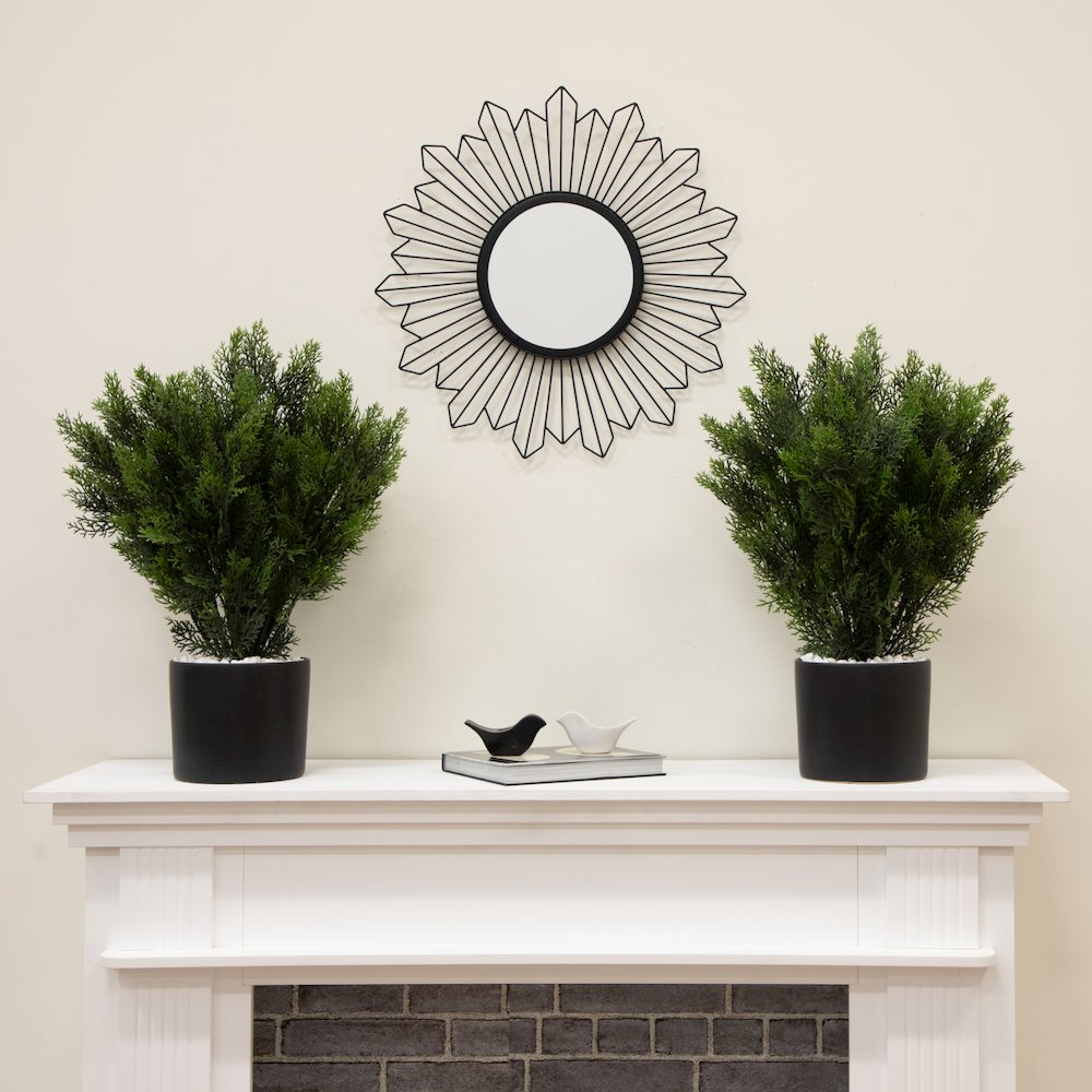 2ft. Artificial Cedar Tree UV Resistant (Indoor/Outdoor) - Set of 2. Picture 3