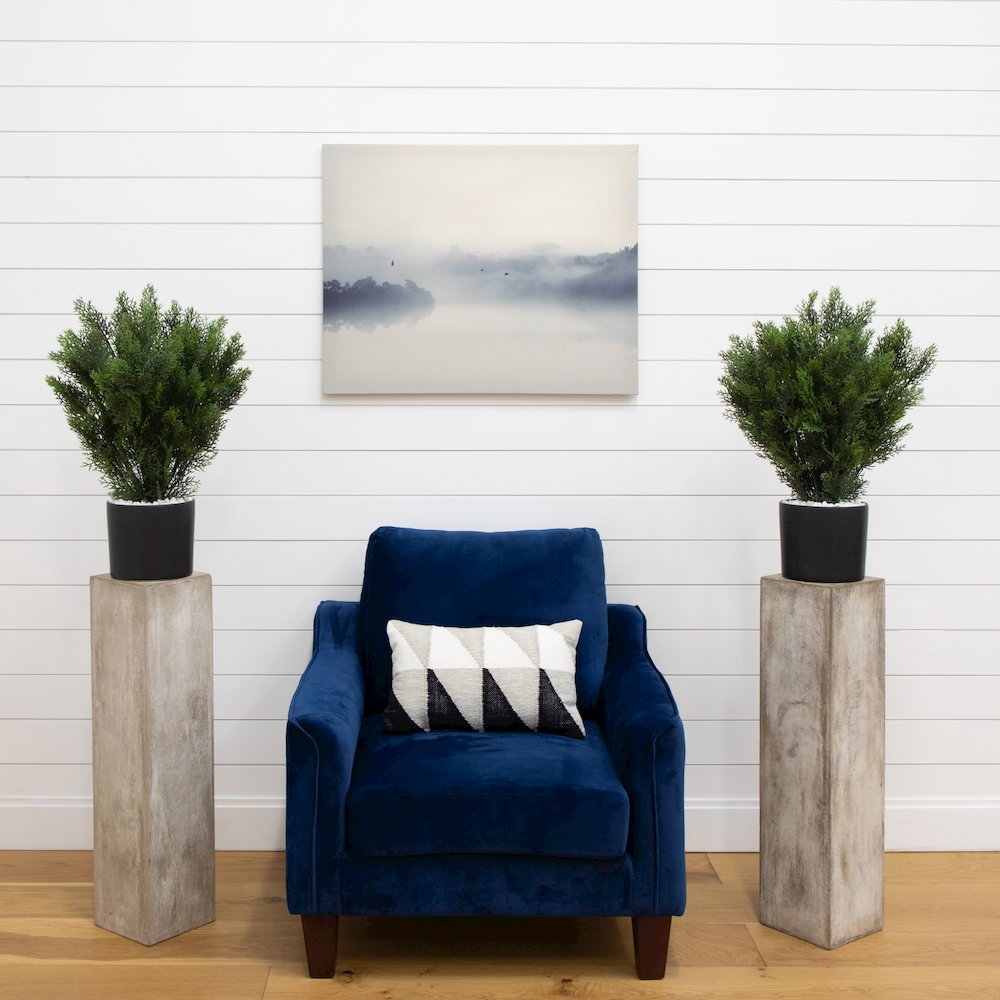 2ft. Artificial Cedar Tree UV Resistant (Indoor/Outdoor) - Set of 2. Picture 4