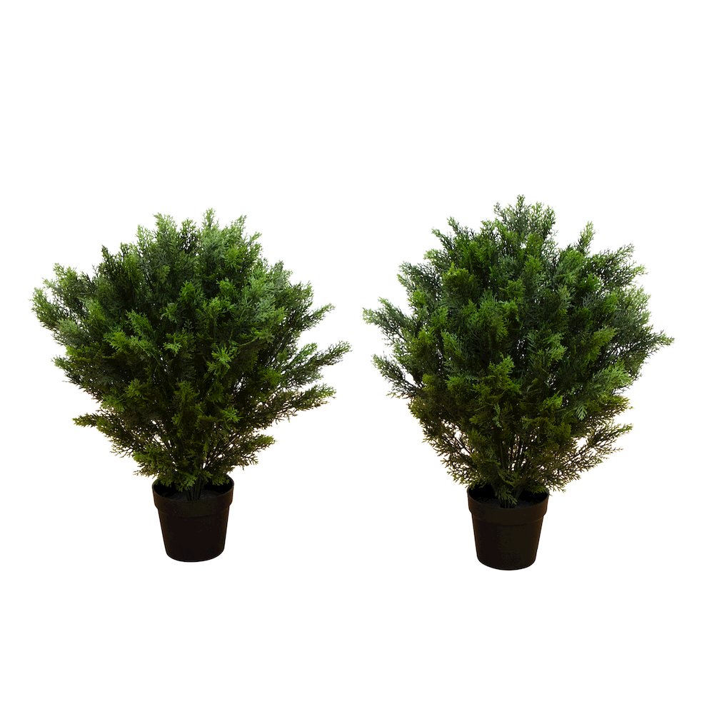 3ft. Artificial Cedar Tree UV Resistant (Indoor/Outdoor) - Set of 2. Picture 1