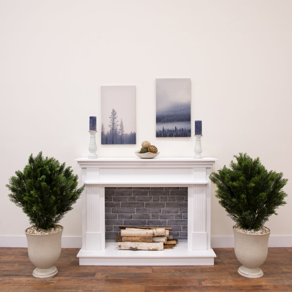 3ft. Artificial Cedar Tree UV Resistant (Indoor/Outdoor) - Set of 2. Picture 4