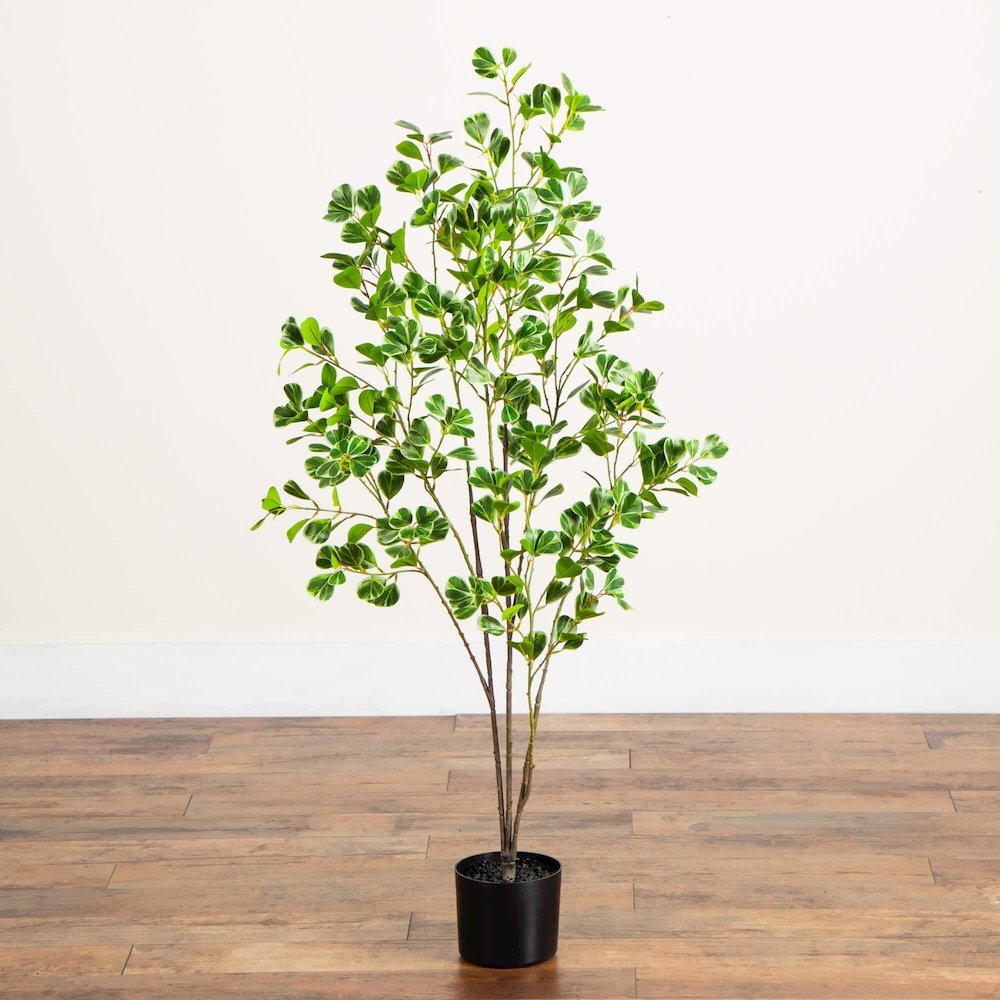 4ft. Artificial Heart Shaped Ficus Leaf Tree. Picture 2