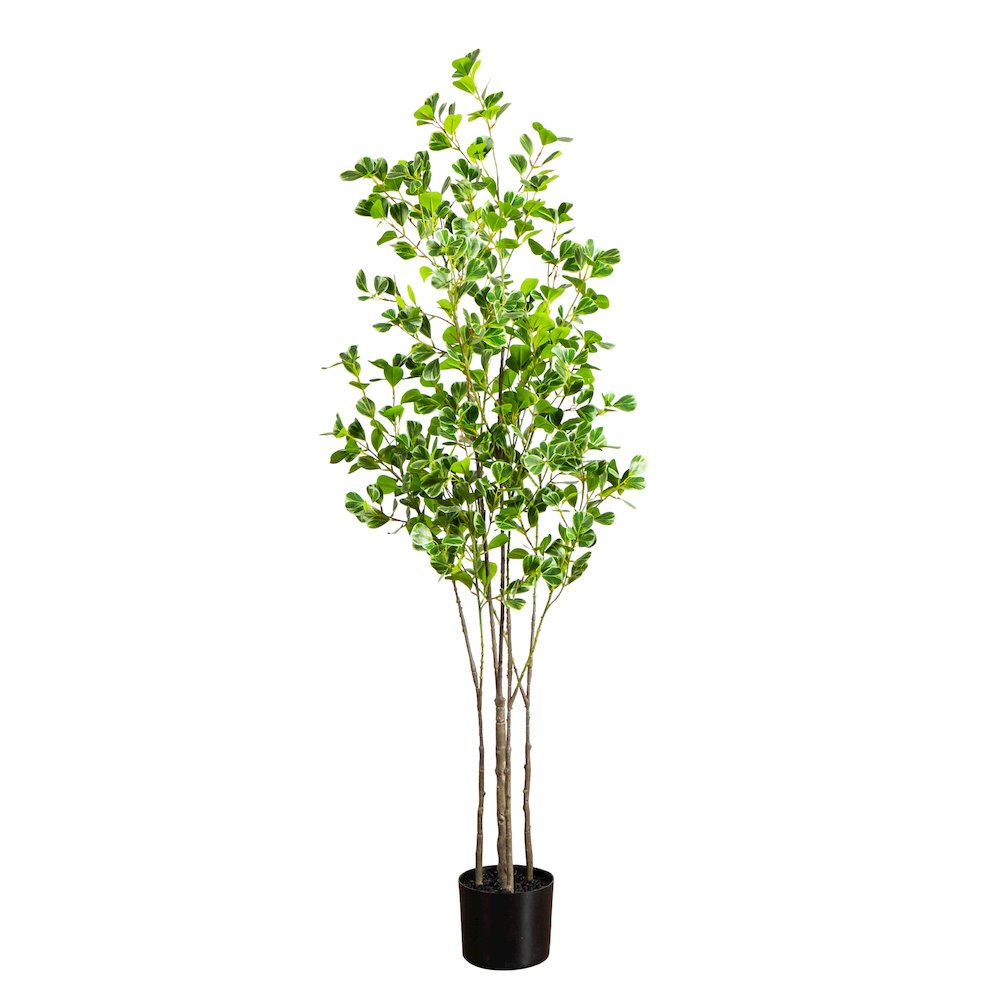 5ft. Artificial Heart Shaped Ficus Leaf Tree. Picture 6