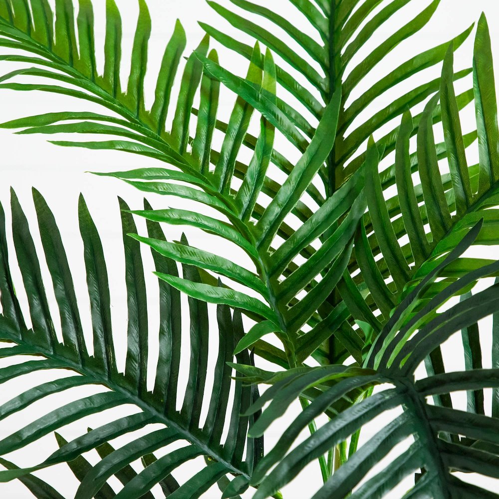 3ft. UV Resistant Artificial Double Robellini Palm Tree (Indoor/Outdoor). Picture 3