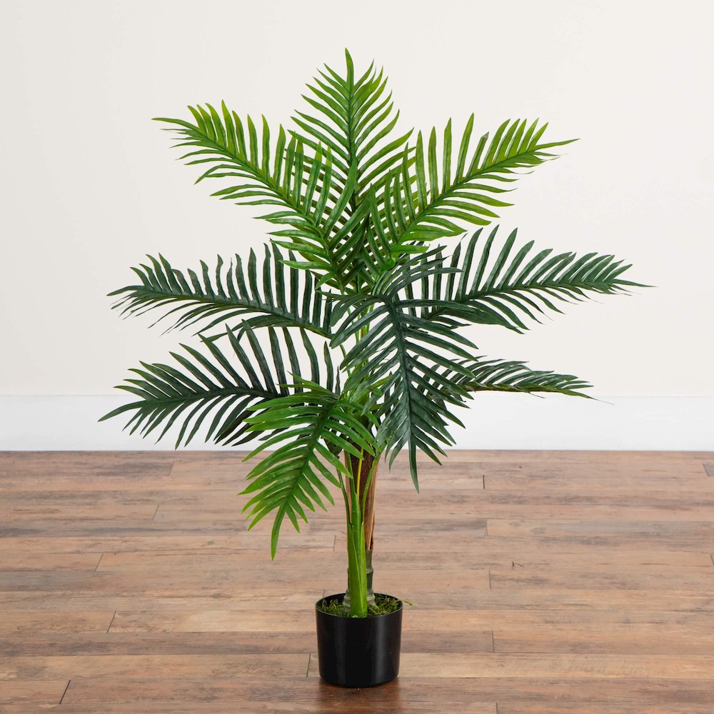 3ft. UV Resistant Artificial Double Robellini Palm Tree (Indoor/Outdoor). Picture 5