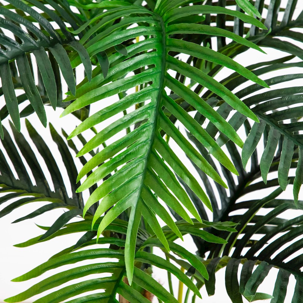 4ft. UV Resistant Artificial Double Robellini Palm Tree (Indoor/Outdoor). Picture 9