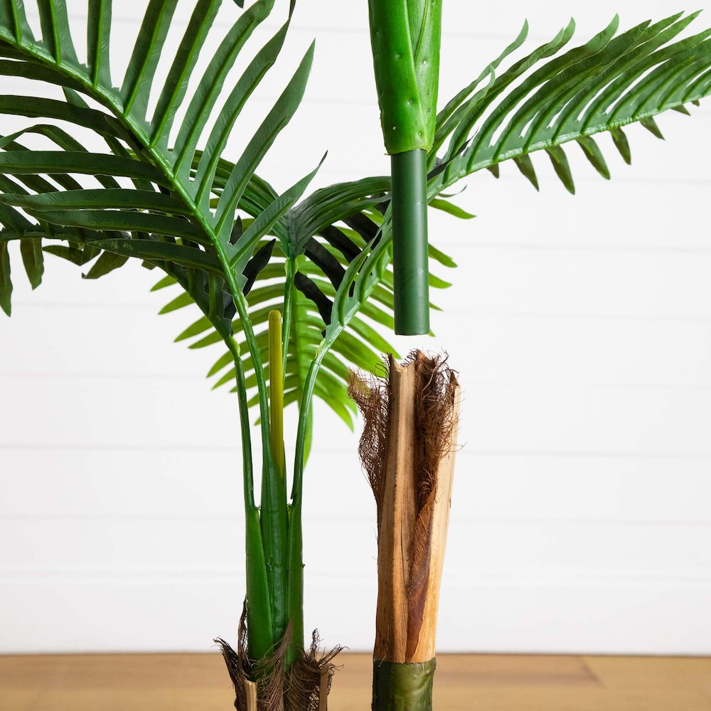 4ft. UV Resistant Artificial Double Robellini Palm Tree (Indoor/Outdoor). Picture 7