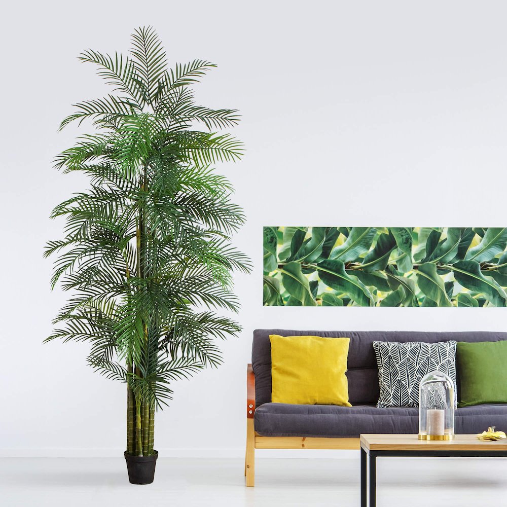 11ft. UV Resistant Artificial Areca Palm Tree (Indoor/Outdoor). Picture 3