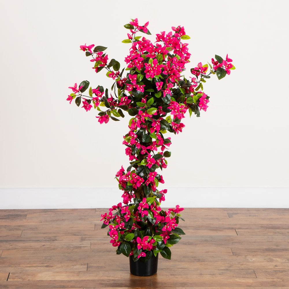 4ft. UV Resistant Artificial Spiral Bougainvillea Tree (Indoor/Outdoor). Picture 3