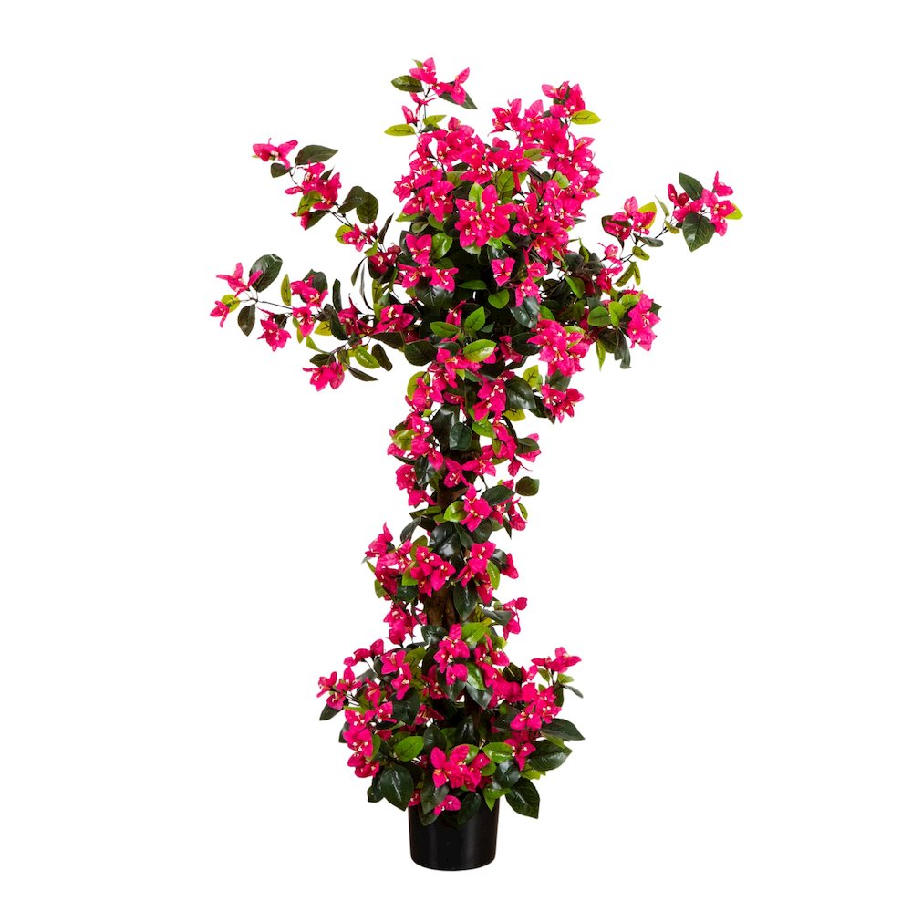 4ft. UV Resistant Artificial Spiral Bougainvillea Tree (Indoor/Outdoor). Picture 1