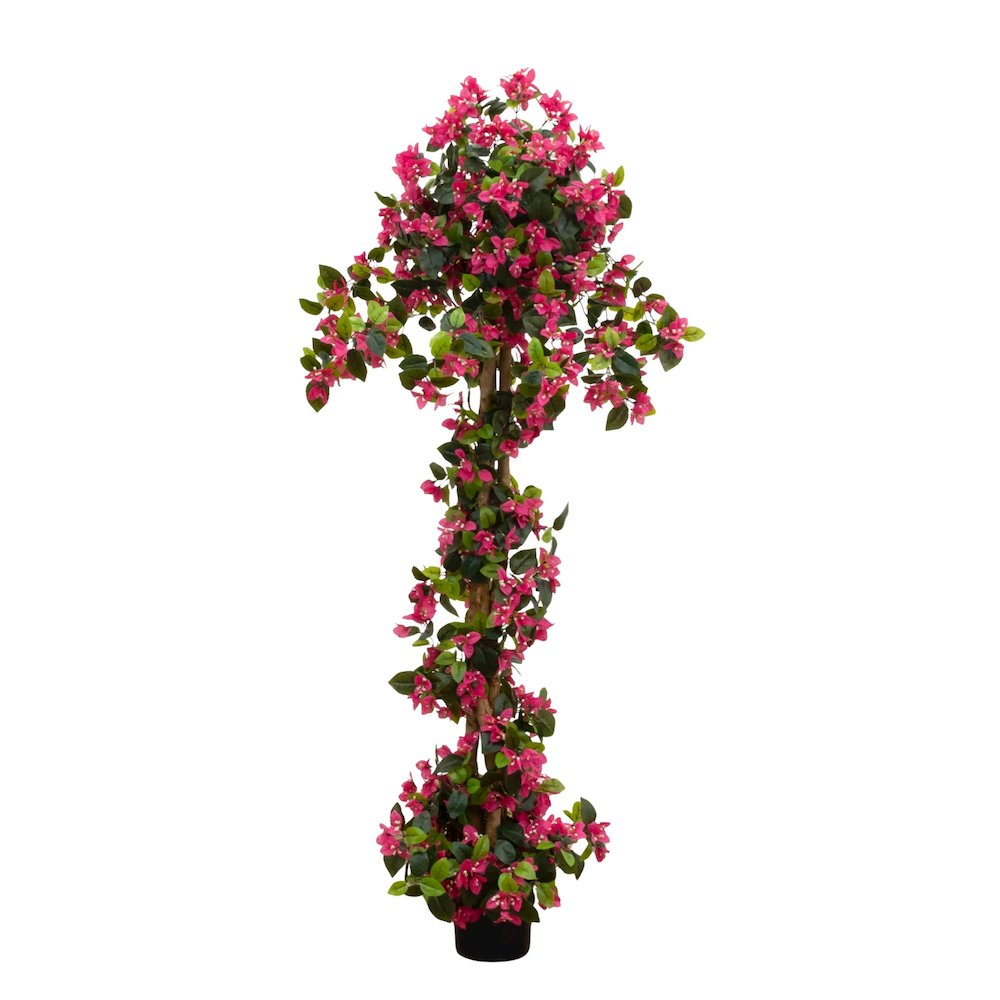 6ft. UV Resistant Artificial Spiral Bougainvillea Tree (Indoor/Outdoor). Picture 1