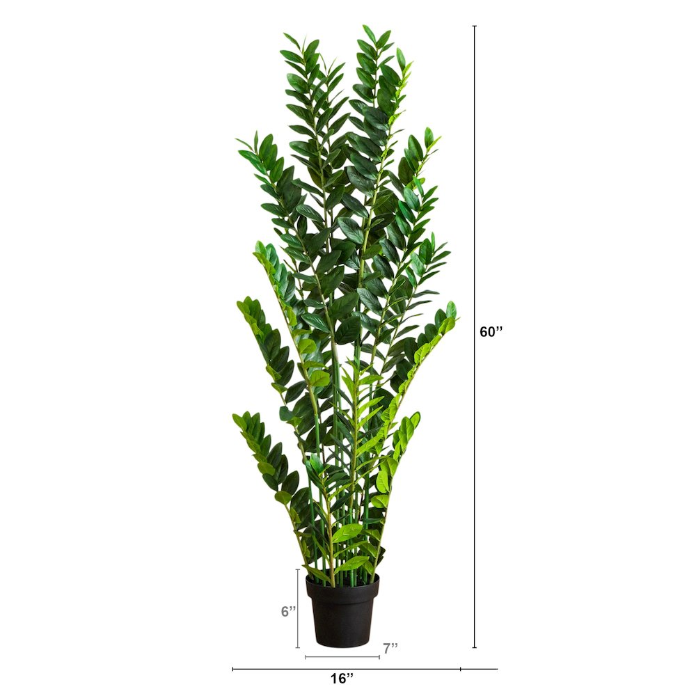 5ft. Artificial Zamioculcas Plant. Picture 1