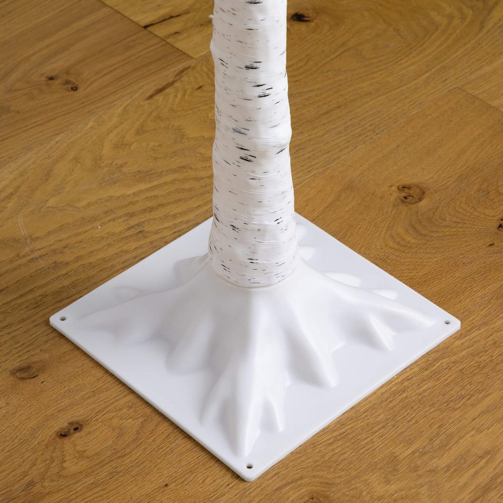 4ft. 6ft. 8ft. Pre-Lit Artificial White Birch Trees with LED Lights - Set of 3. Picture 7