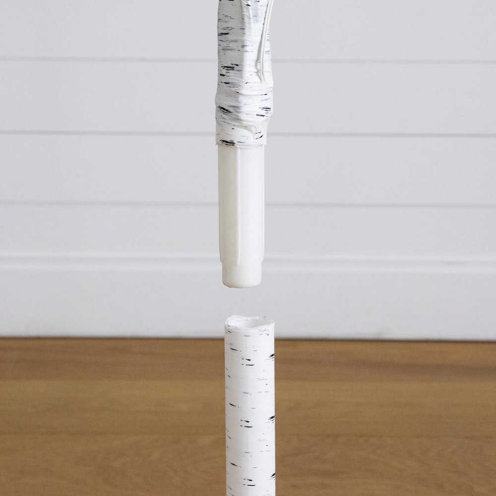 4ft. 6ft. 8ft. Pre-Lit Artificial White Birch Trees with LED Lights - Set of 3. Picture 4