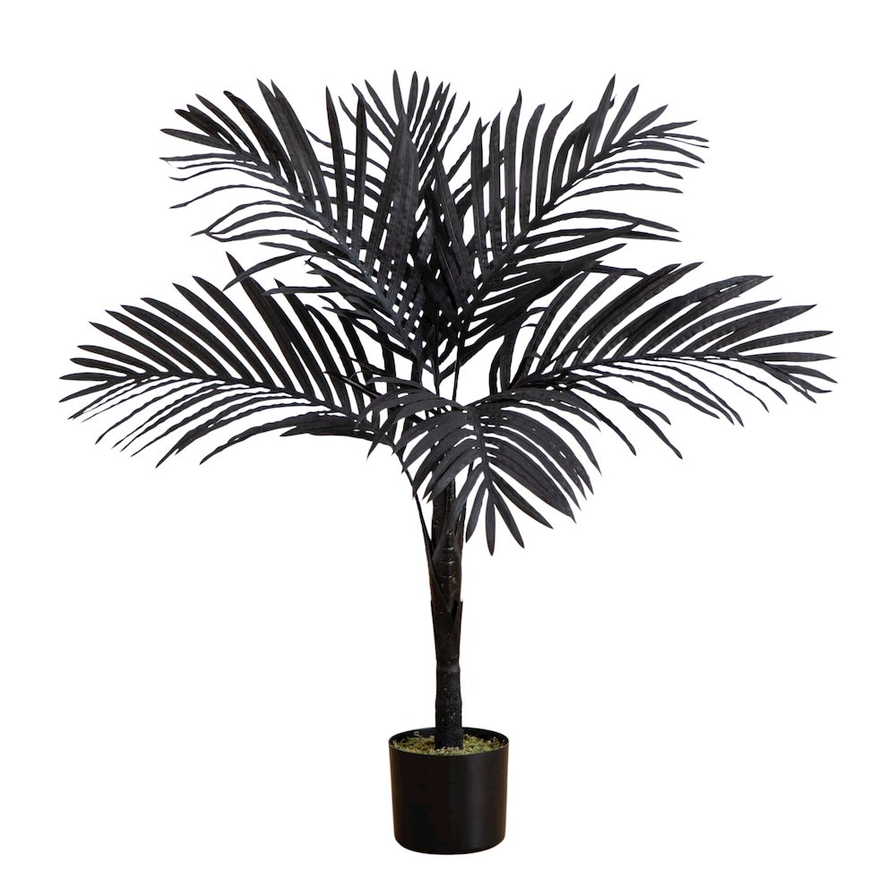 3ft. Artificial Halloween Black Golden Cane Tree. Picture 1