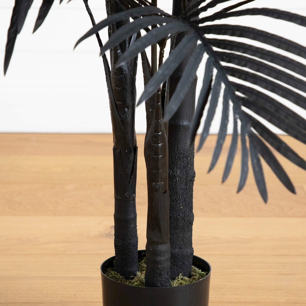6ft. Artificial Halloween Black Golden Cane Tree. Picture 3