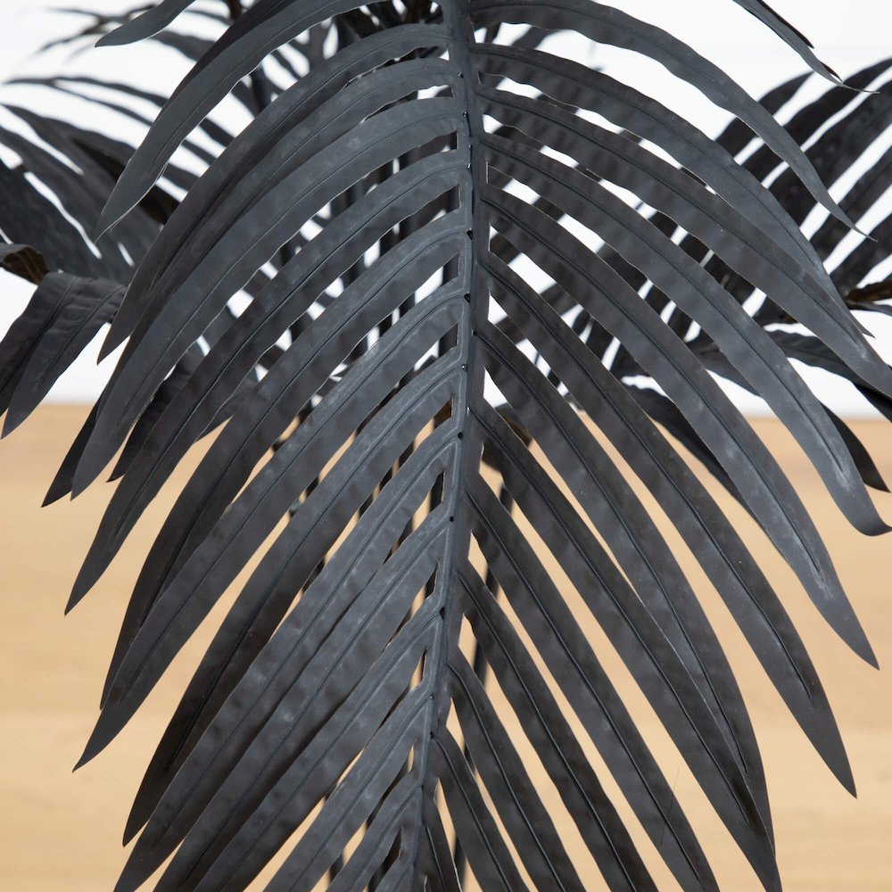 4ft. Artificial Halloween Black Paradise Palm Tree. Picture 2