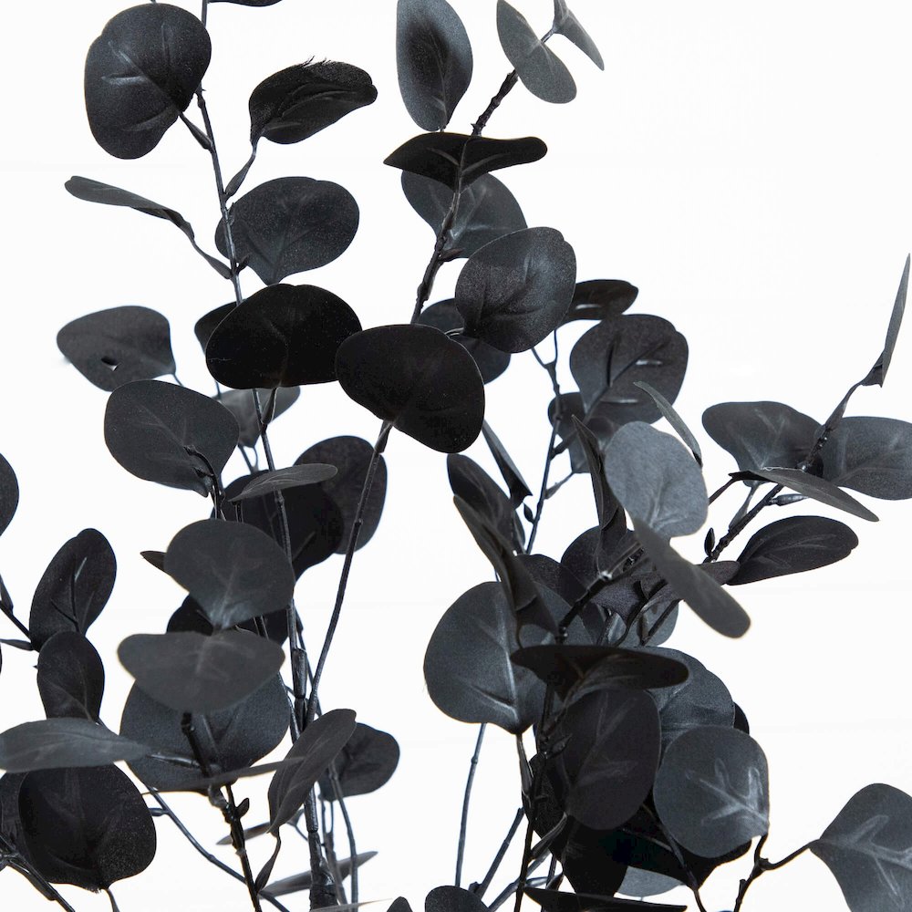 4ft. Artificial Halloween Black Eucalyptus Tree. Picture 7