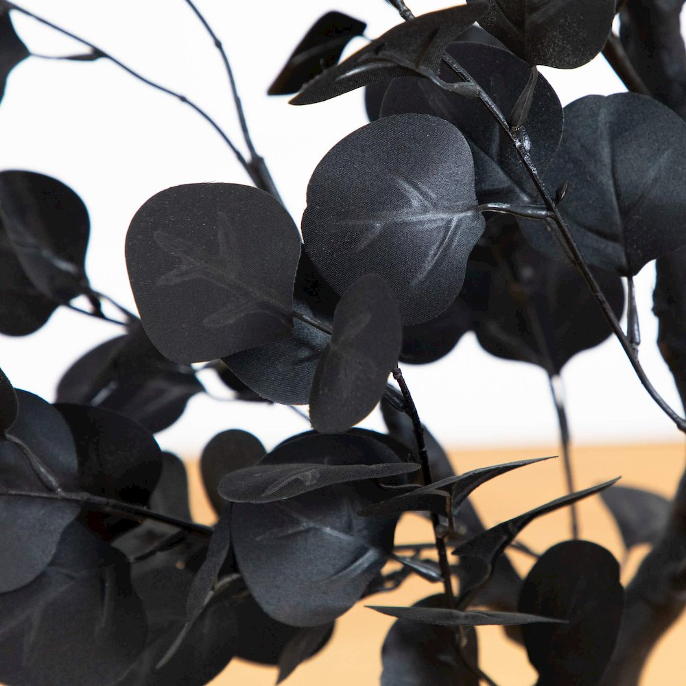 4ft. Artificial Halloween Black Eucalyptus Tree. Picture 6
