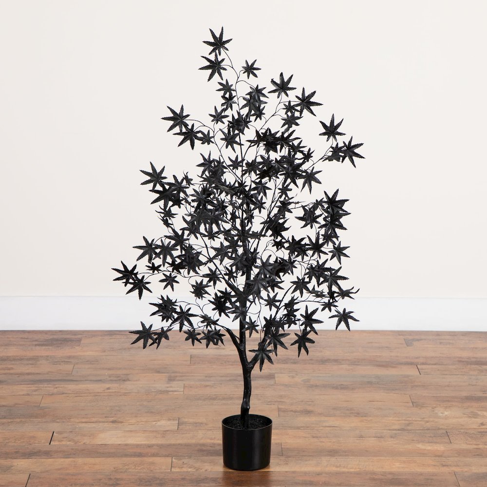 4ft. Artificial Halloween Eerie Black Maple Tree. Picture 3