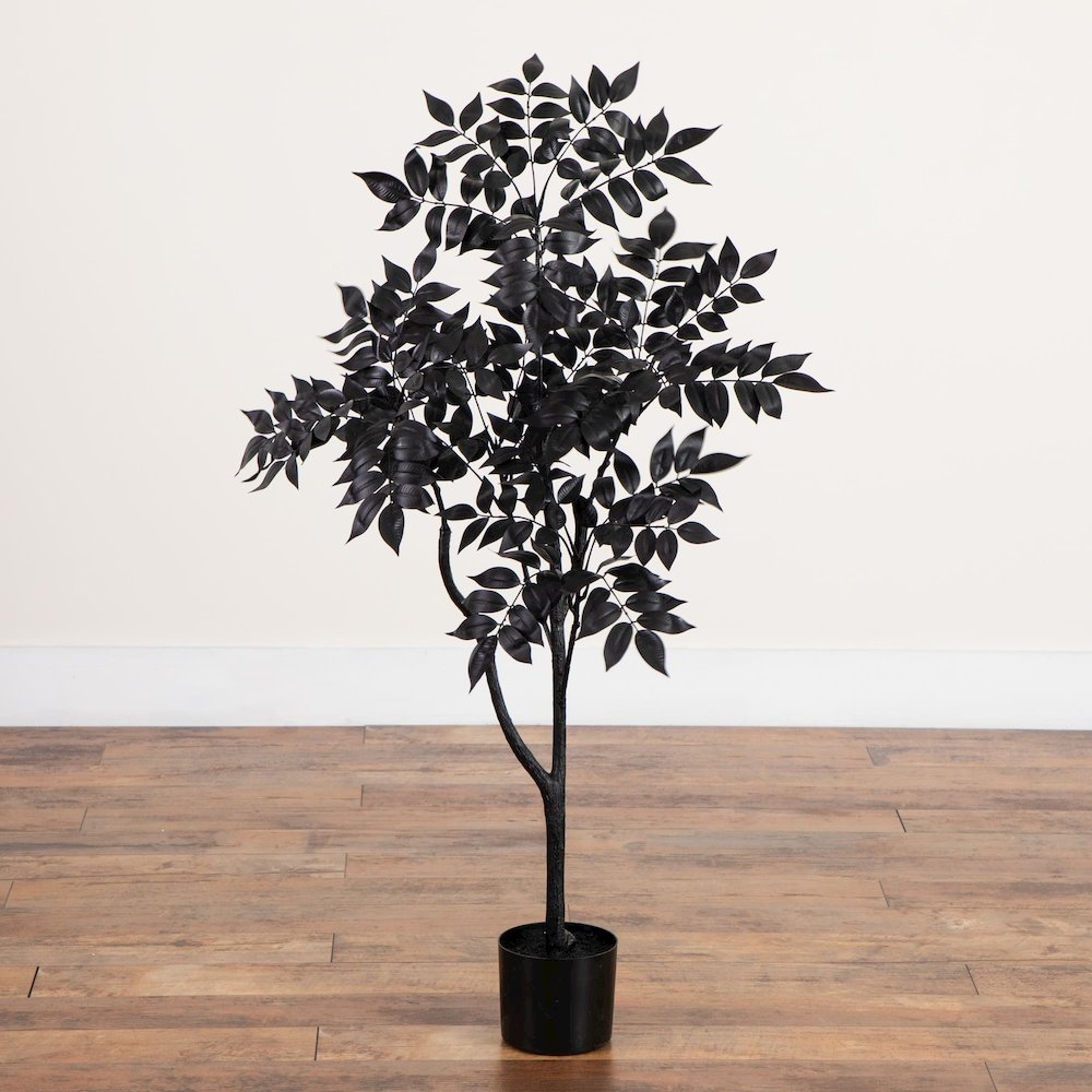 4ft. Artificial Halloween Black Sumac Tree. Picture 3