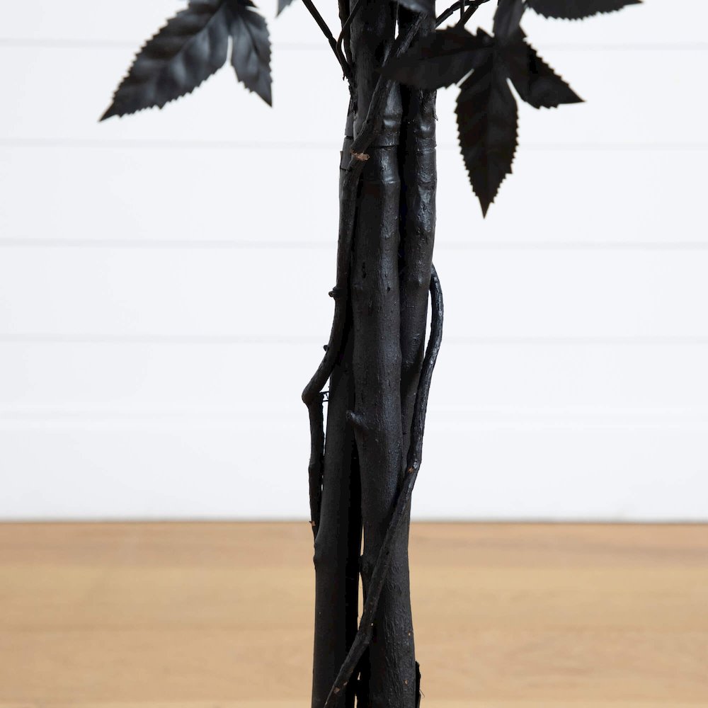 4ft. Artificial Halloween Black Maple Tree with Natural Trunk. Picture 5