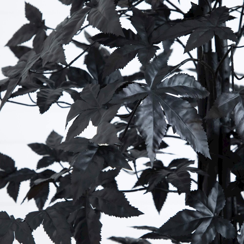 5ft. Artificial Halloween Black Maple Tree with Natural Trunk. Picture 5
